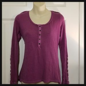 Long Sleeve Shirt w/ Lace Accents